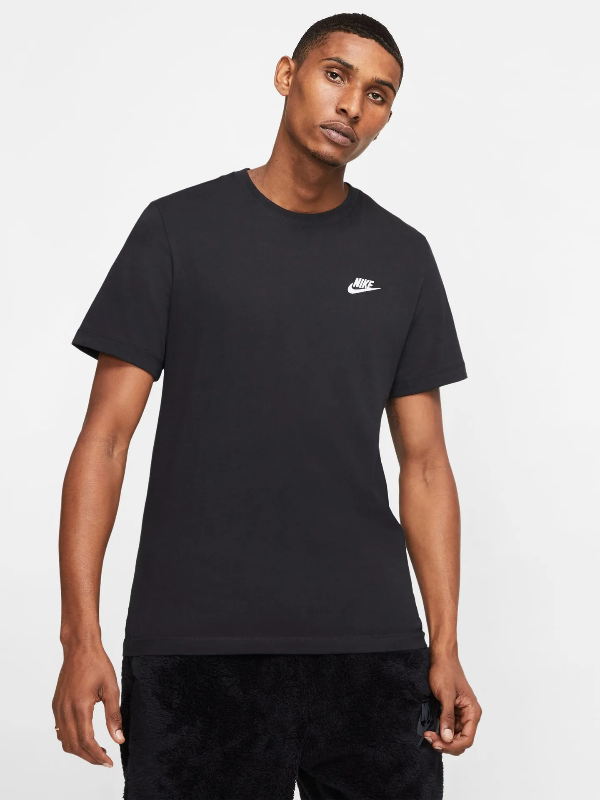 Nike Sportswear Club Erkek Siyah Tshirt